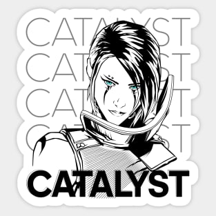 Apex Legends Catalyst - Middle Back Text Black Sticker